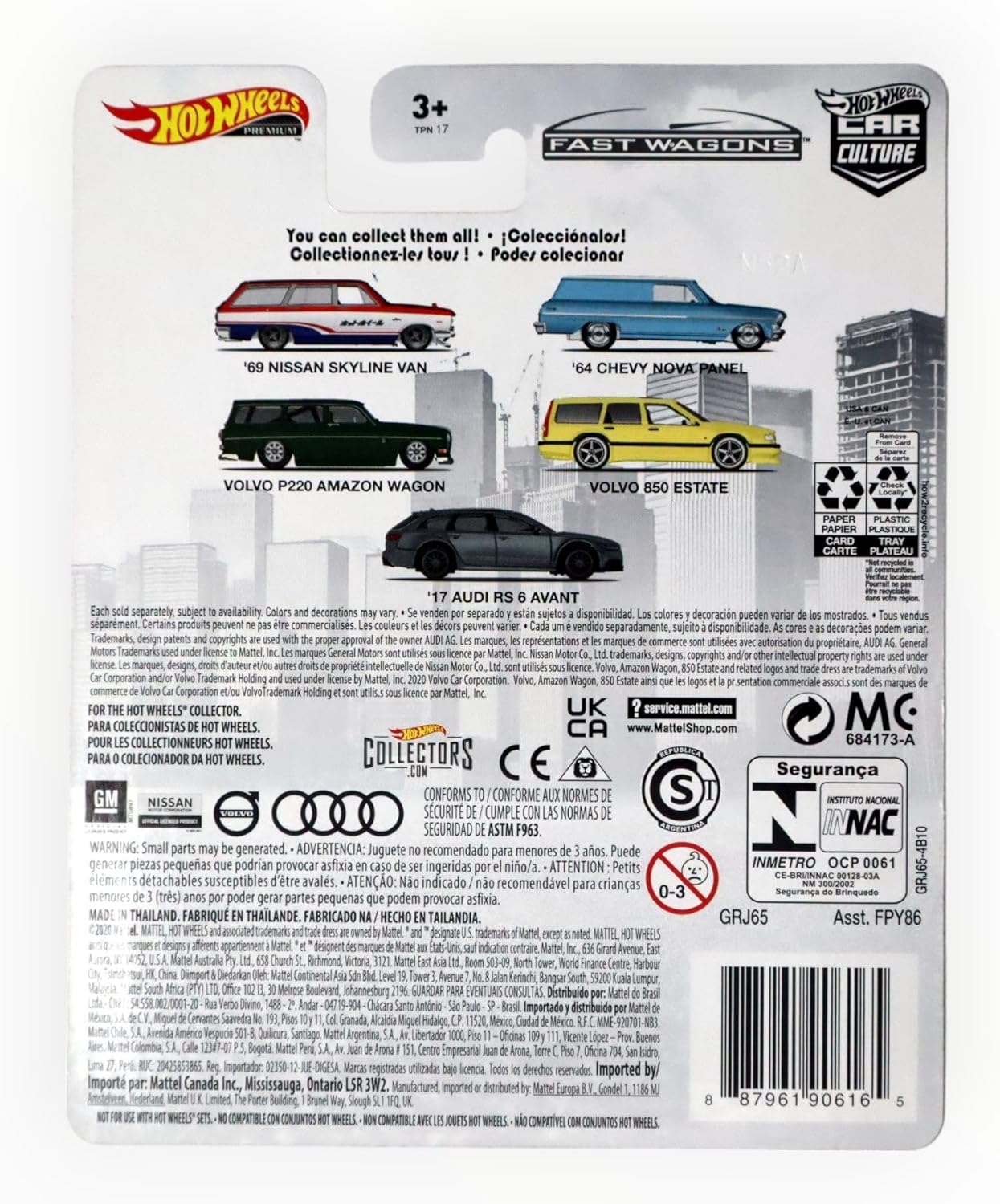 Hot Wheels '17 Audi RS 6 Avant, Fast Wagons