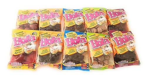 Miniatura 8 de HOLA - Paquete de 10 Saladitos Mix - Saladulces Hola Lobito - Albaricoque salado saborizado