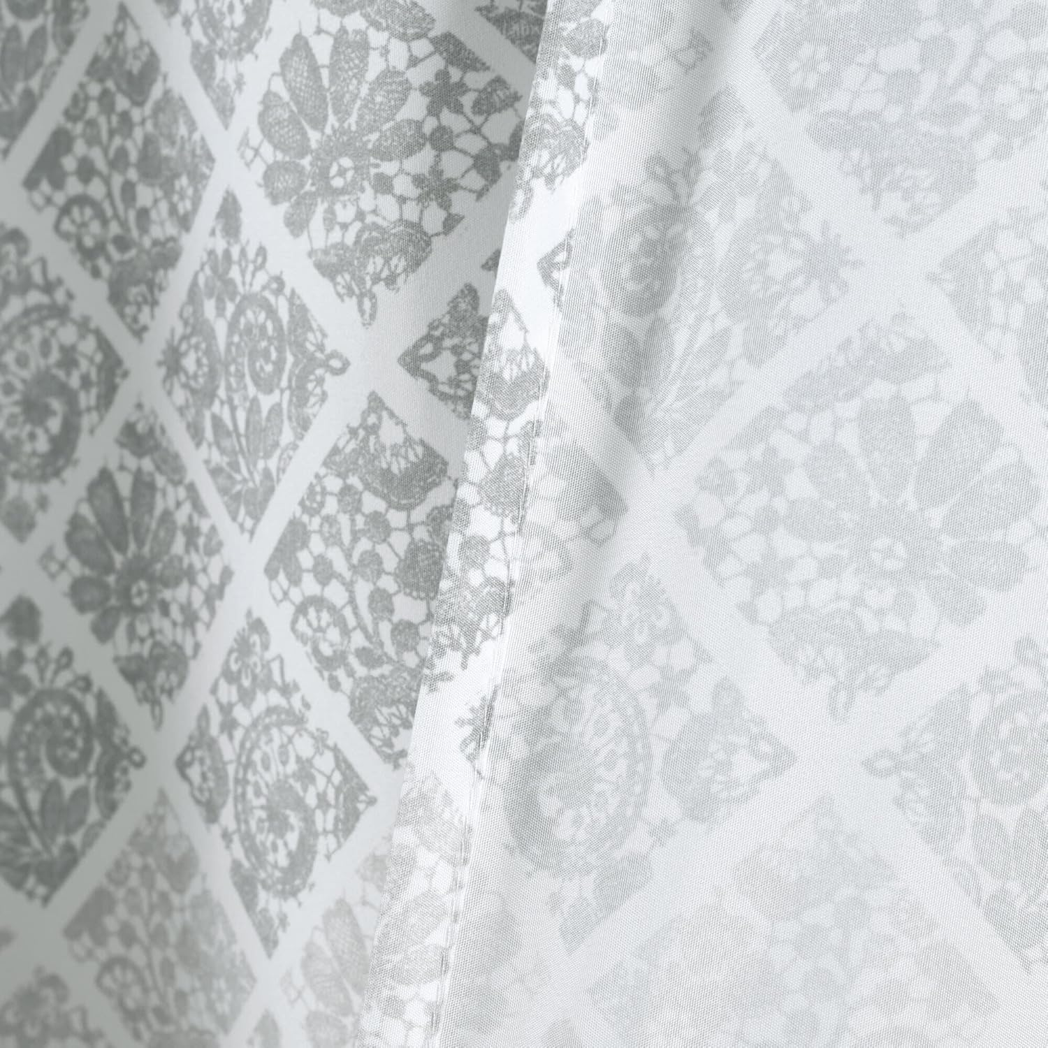 Lush Decor Medallion Ombre Shower Curtain, 72" x 72", Blue & Navy