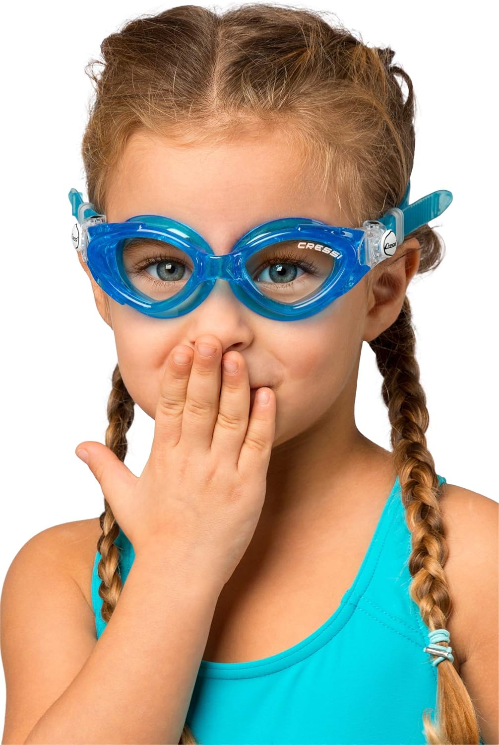 Cressi Young Swim Goggles for Kids Aged 7 to 15- Made of Soft Silicone | King Crab: made in Italy