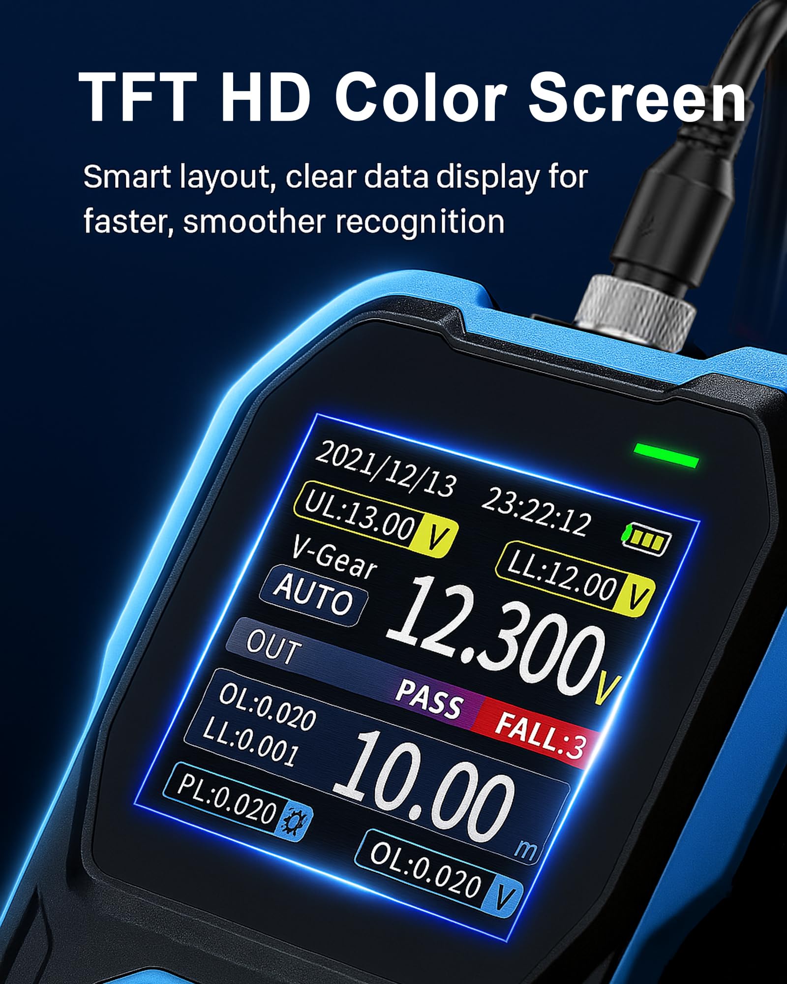 HRM-10 Batteria ad alta precisione Tester di resistenza interna 1-100V 20mΩ-200Ω 1KHz AC Data Storage Design portatile per auto, elettronica e fai da te GOLDCHAMP