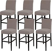 Vista 12 de Funda elástica para taburete de bar, taburete de mostrador, funda para silla de pub para comedor, cafetería, funda protectora para taburete de bar