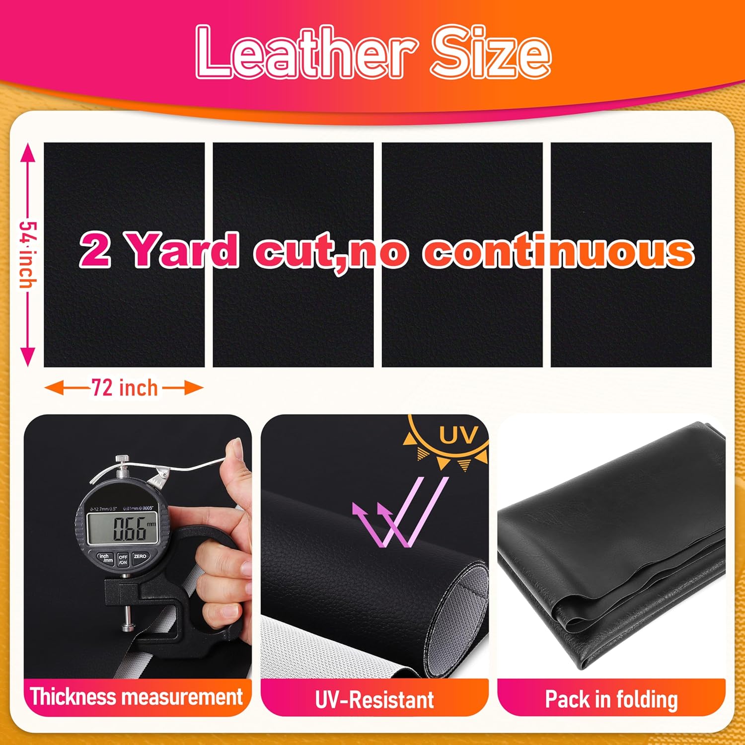 Marine Vinyl Upholstery Faux Leather: Meneng Black Grain Faux Leather 54"x72" Marine Vinyl Fabric Waterproof Durable for DIY Upholstery Boat Car Sofa