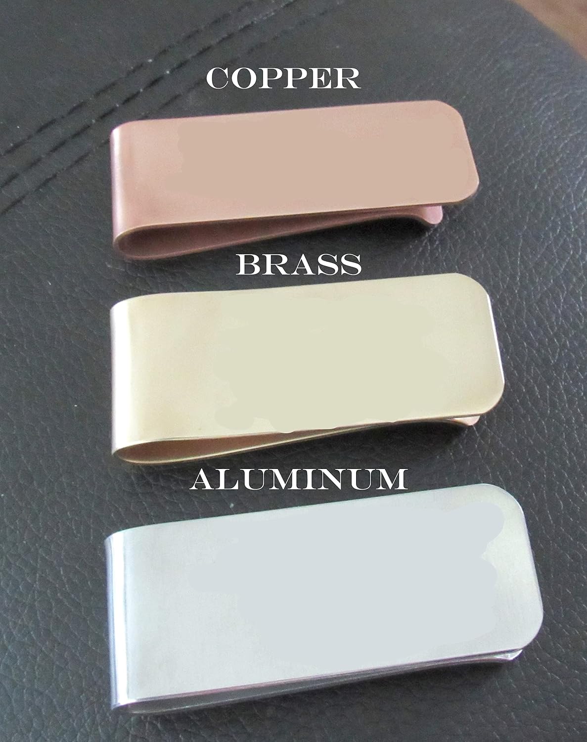 Personalized Baseball Money Clip, Various Metals, Customize with Wording on Bothsides