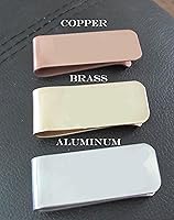 Vista 4 de Clip de dinero para pesca con mosca, varios metales, personaliza con texto en ambos lados