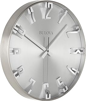 Satin Nickel Wall Clocks photo Satin Nickel Wall Clocks