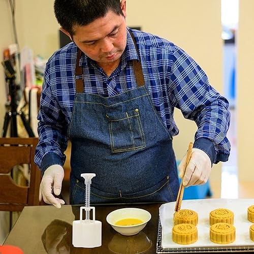Miniatura 9 de Hemoton Molde de pastel de luna, estampado de pescado, 3D, luna, pasteles, sellos de galletas para festivales de mediados de otoño, herramienta de