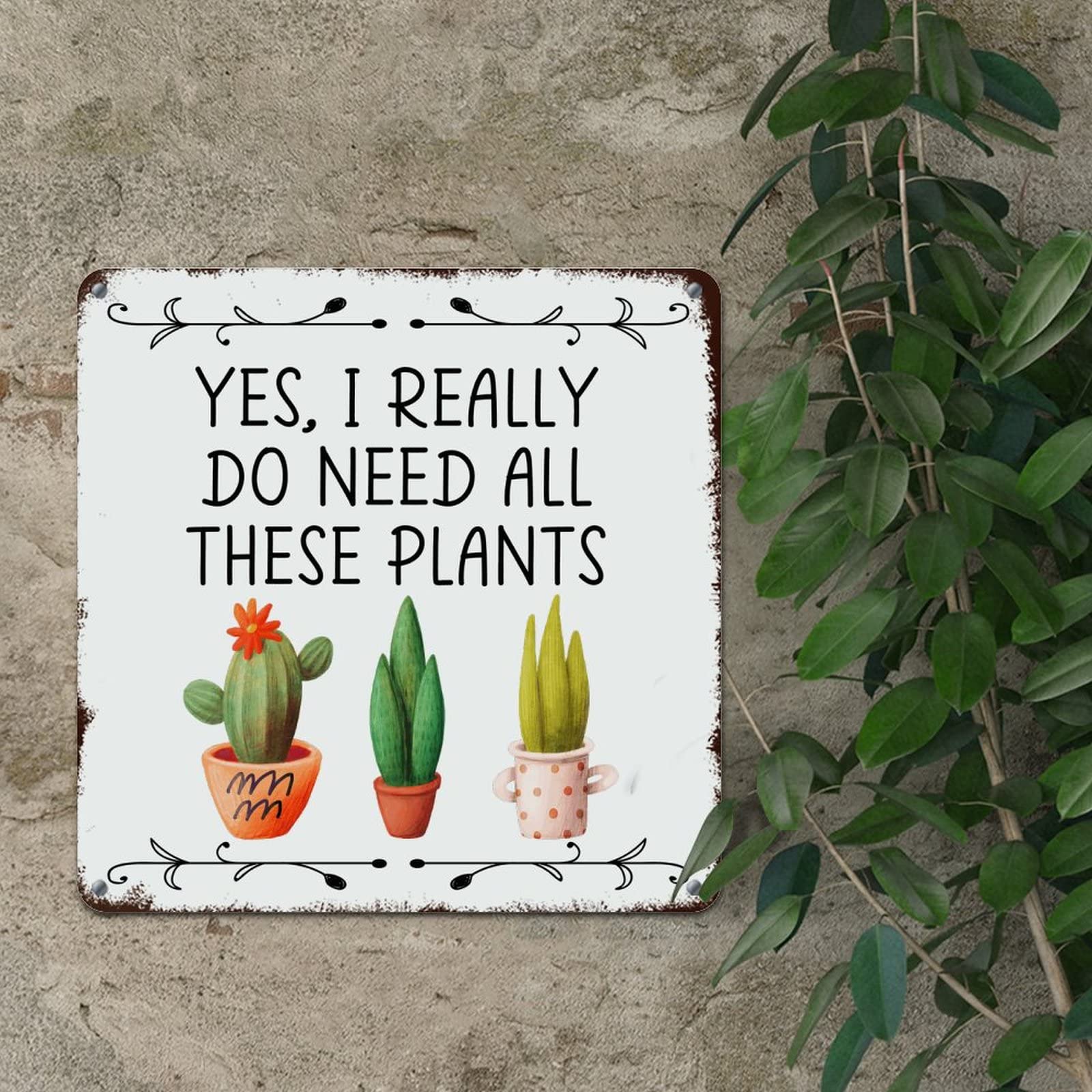 Panneau Métallique En Aluminium Pour Jardinier - Cadeau Idéal Pour Les Amateurs De Jardin - 30,5 X 20,3 Cm