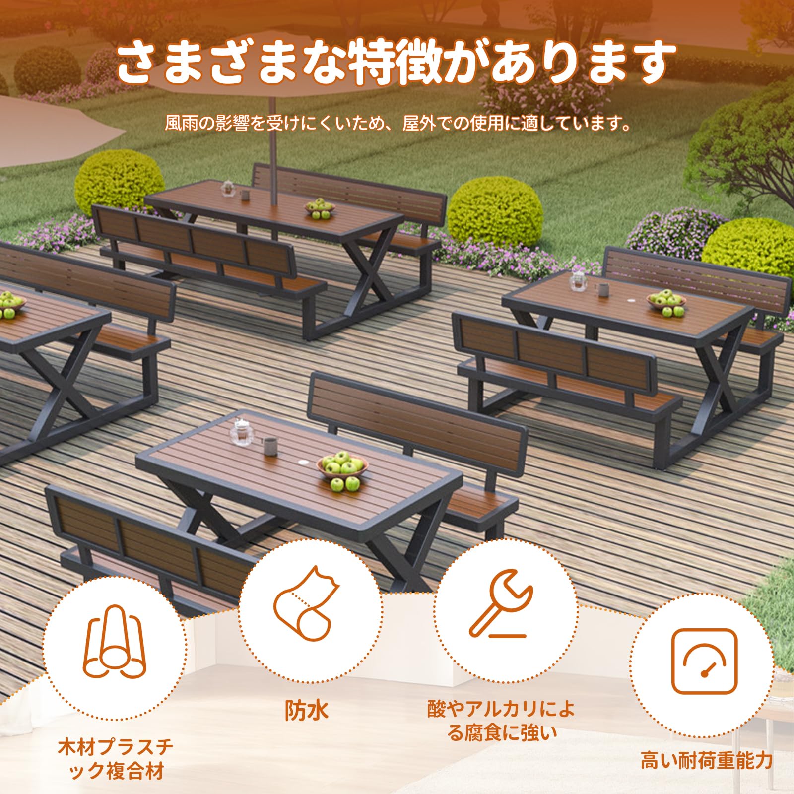 Amazon.co.jp: Poxvythb ガーデンテーブルセット ベランダ テーブル 属 Amazon.co.jp: Poxvythb ガーデンテーブルセット ベランダ テーブル 属