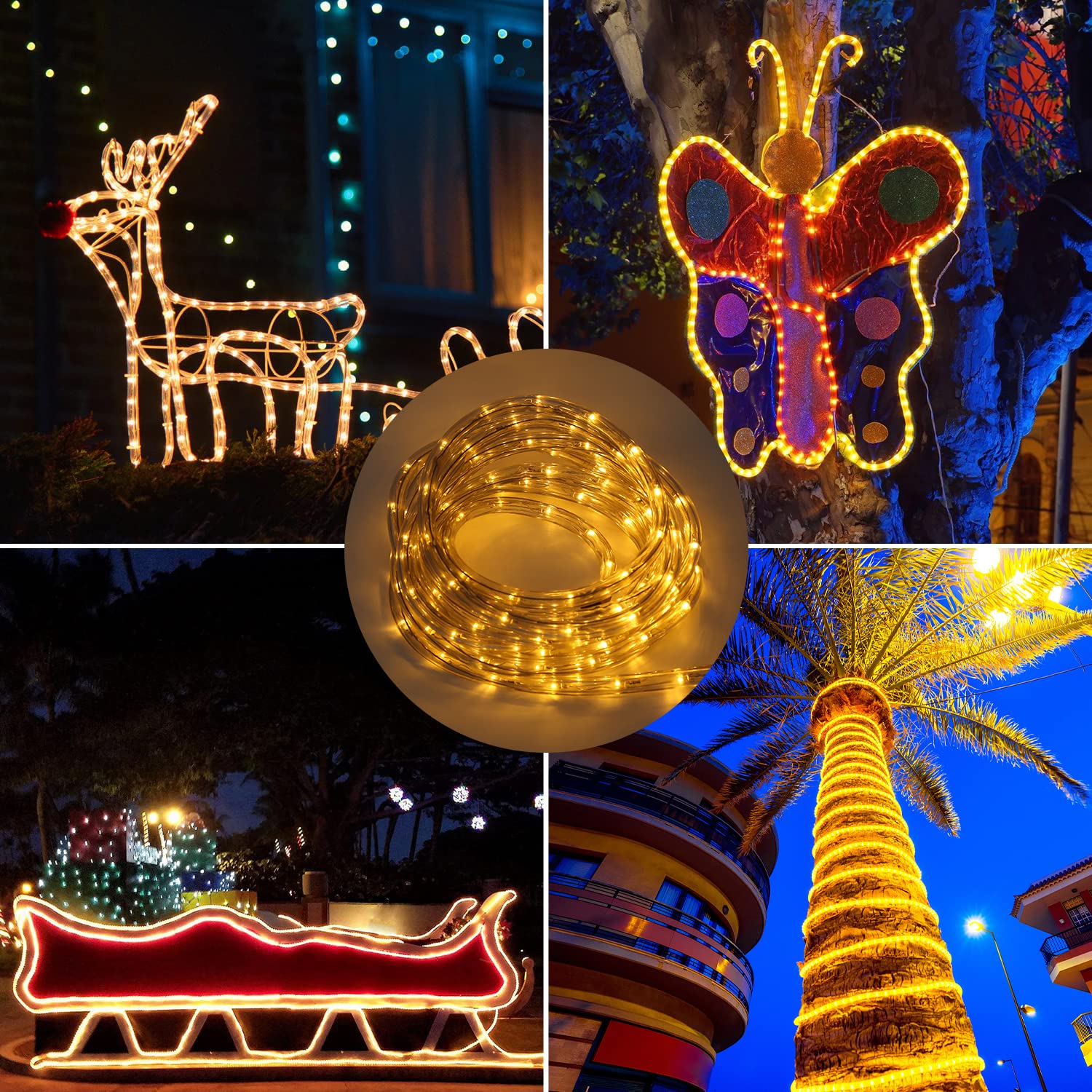 Deals Tubo Luminoso LED 10 Metri - Luci Natalizie Impermeabili Per Esterno, Bianco Freddo - Foto 4