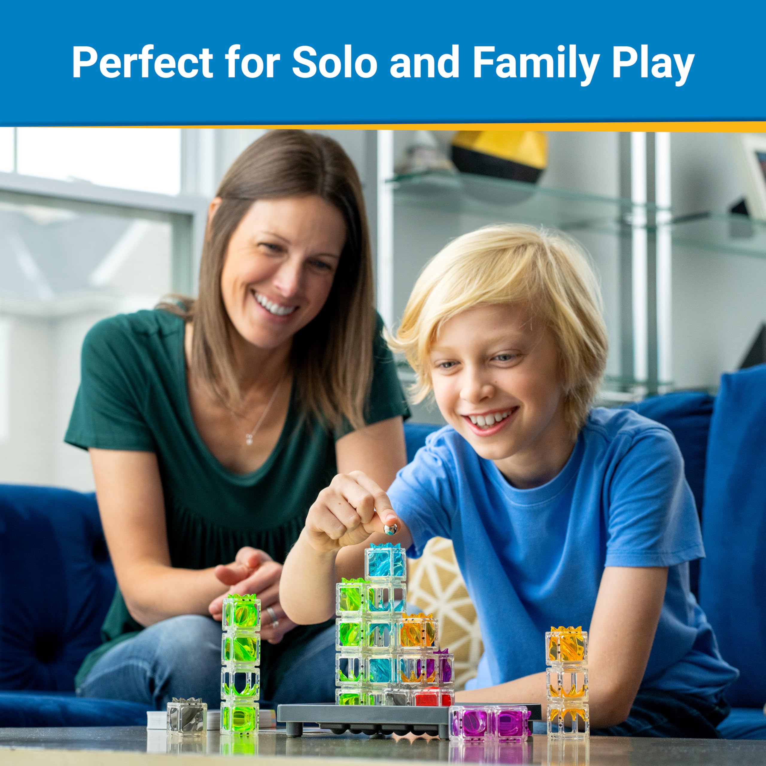 ThinkFun Gravity Maze Falling Marble Challenge Logic Brain Game and STEM Toys for Kids and Adults Age 8 Years Up - Gifts for Children - 4