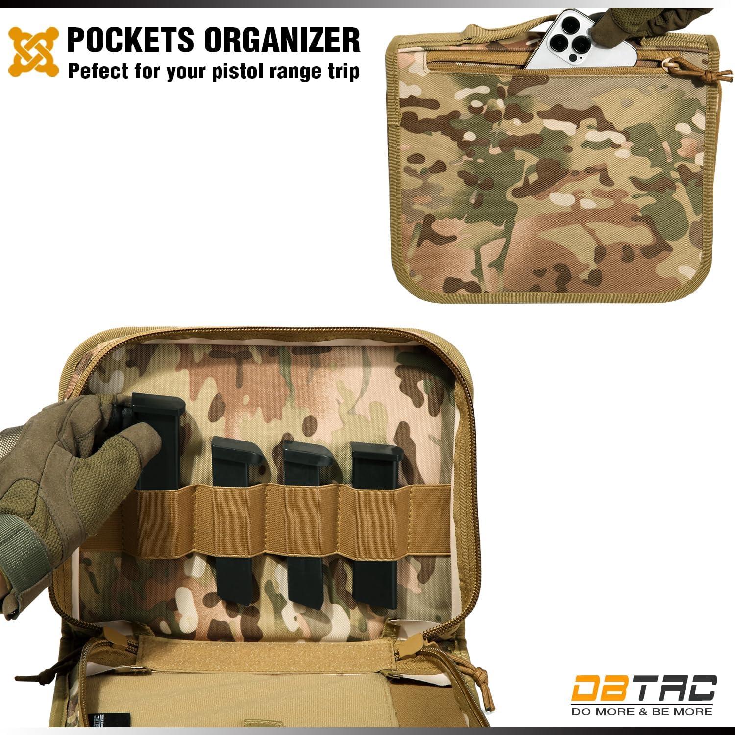 DBTAC Range Bag Extra Small + Pistol Case (CP Camo)