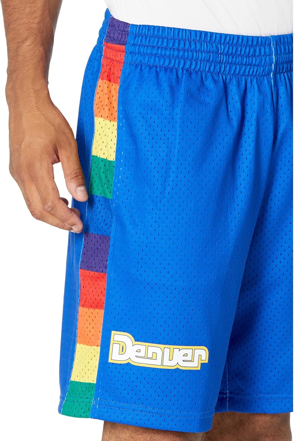Mitchell & Ness Denver Nuggets Men's 1991-92 Road Swingman Shorts - Image 3