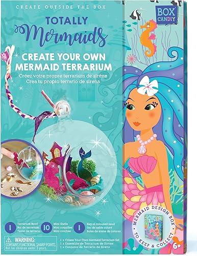 Miniatura 2 de Totally Mermaids - Kit de terrario de diorama colgante para hacer y exhibir