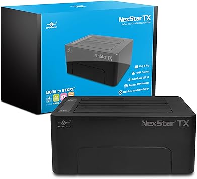 Vantec NexStar NST-D328S3-BK USB 3.0 Dual Bay Hard Drive Dock - Thumbnail 3