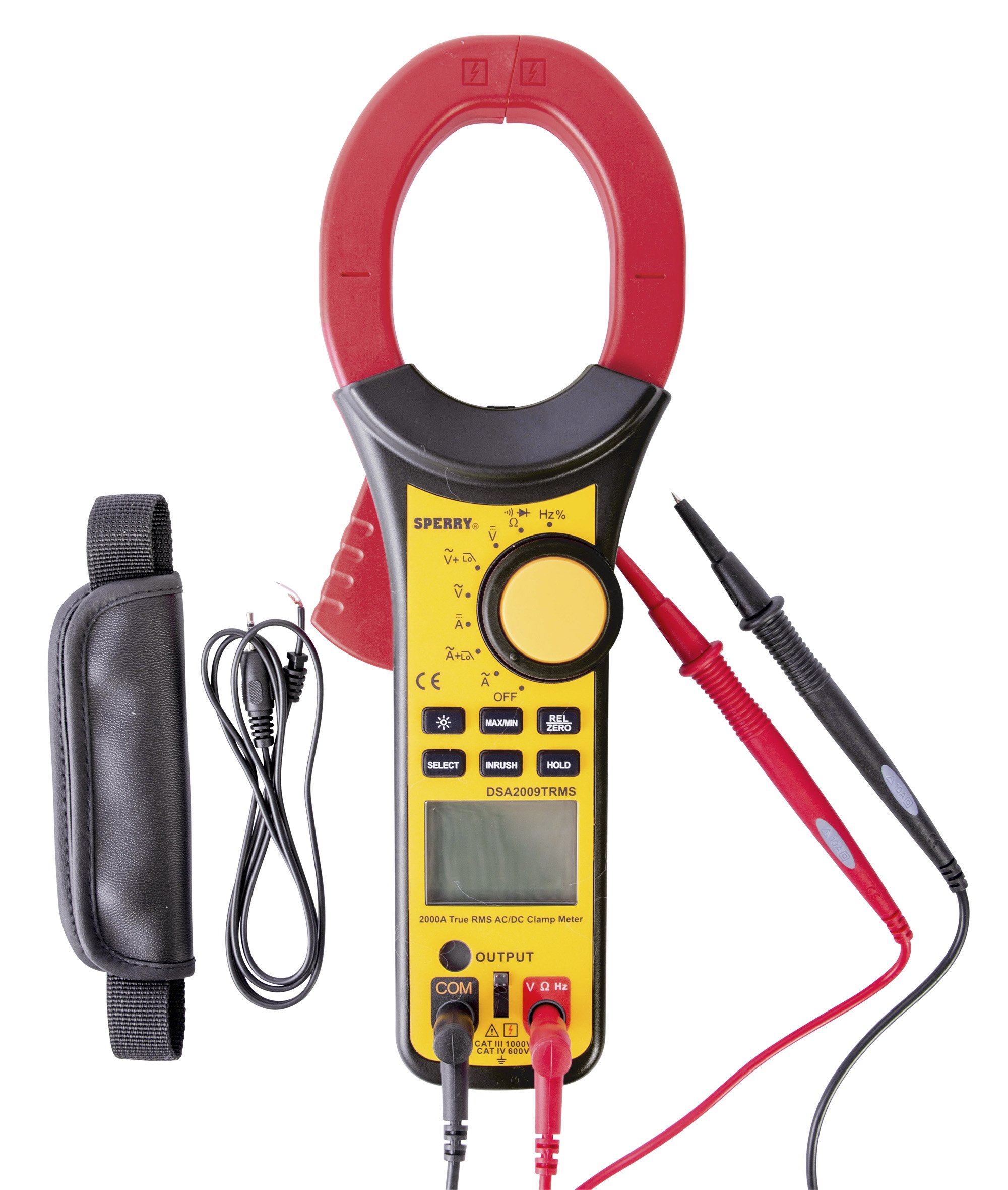 Sperry Instruments DSA2009TRMS True RMS Digisnap Digital Clamp Meter, 750VAC/1000VDC, 2000A