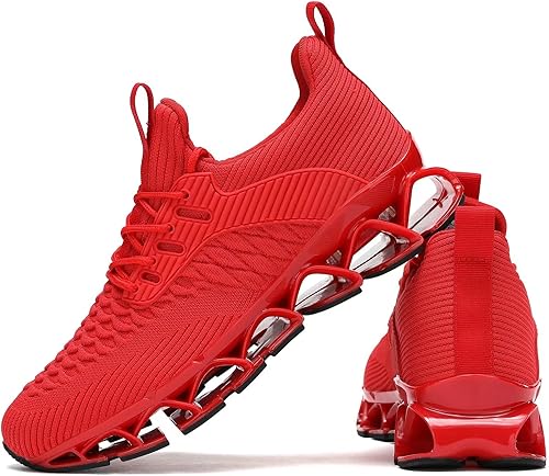 Miniatura 7 de Zapatos deportivos para hombre sin cordones para caminar y correr, tenis con diseño de hoja, informales, cómodos, antideslizantes, para el trabajo,