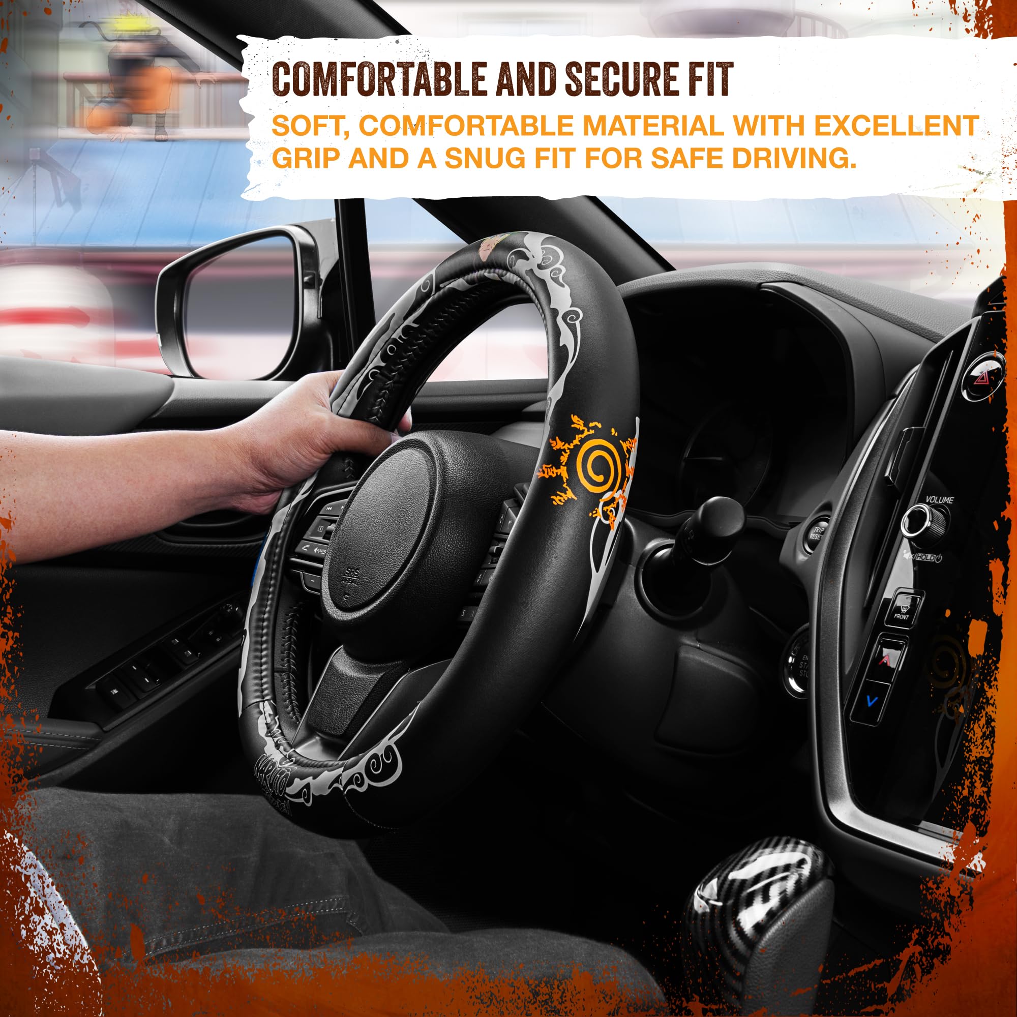 Amazon.com: Naruto Shippuden Car Steering Wheel Cover, 15 Inch