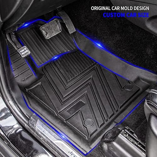 Miniatura 5 de Rongtaod Alfombrillas compatibles con Jeep Grand Cherokee 2011-2021 2022 2023 Grand Cherokee WK Tapete de maletero protector de asiento trasero,