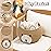 CherryNow Cotton Rope Baby Basket for Nursery, Bear Gift Baskets for Kids, Empty Baby Shower Basket with Handles, Small Cute Animal Baskets, Brown, 10.5D x 8.5H