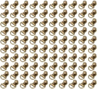80PCS Shoe Hooks，Shoe Boot Lace Hooks， Alloy Buckle Fitting with Rivets，Boot Lace Hooks，Loop Ring with Rivets，Boot Buckle D Ring，Buckle Rivets Loop Ring with Rivets，Eyelet Metal Repair Accessories