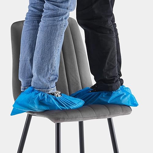 Miniatura 8 de TUKAILAi Juego de 2 sillas de comedor de terciopelo, sillas de cocina tapizadas con respaldo y patas de metal resistentes, sillas de recepción