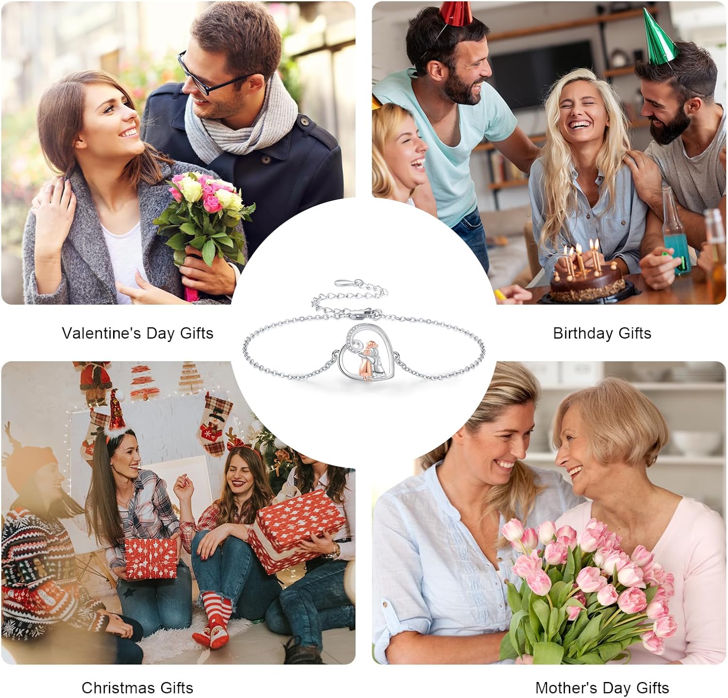 CHENGHONG Dog Bracelet for Women 925 Sterling Silver Raccoon/Dog Labrador Animal Jewelry Heart Bracelets Gifts for Dog Raccoon Lover - Image 7