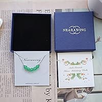 Vista 5 de Collar con colgante de cristal, cadena de plata 925, collar ajustable de cristal curativo para mujeres