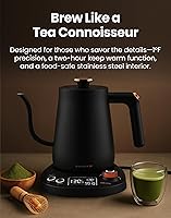 Vista 10 de Vianté Electric Gooseneck Kettle with Precise Temperature Control. Pour Over Coffee & Tea Kettle. Boil-Dry Protection & Keep Warm Function.