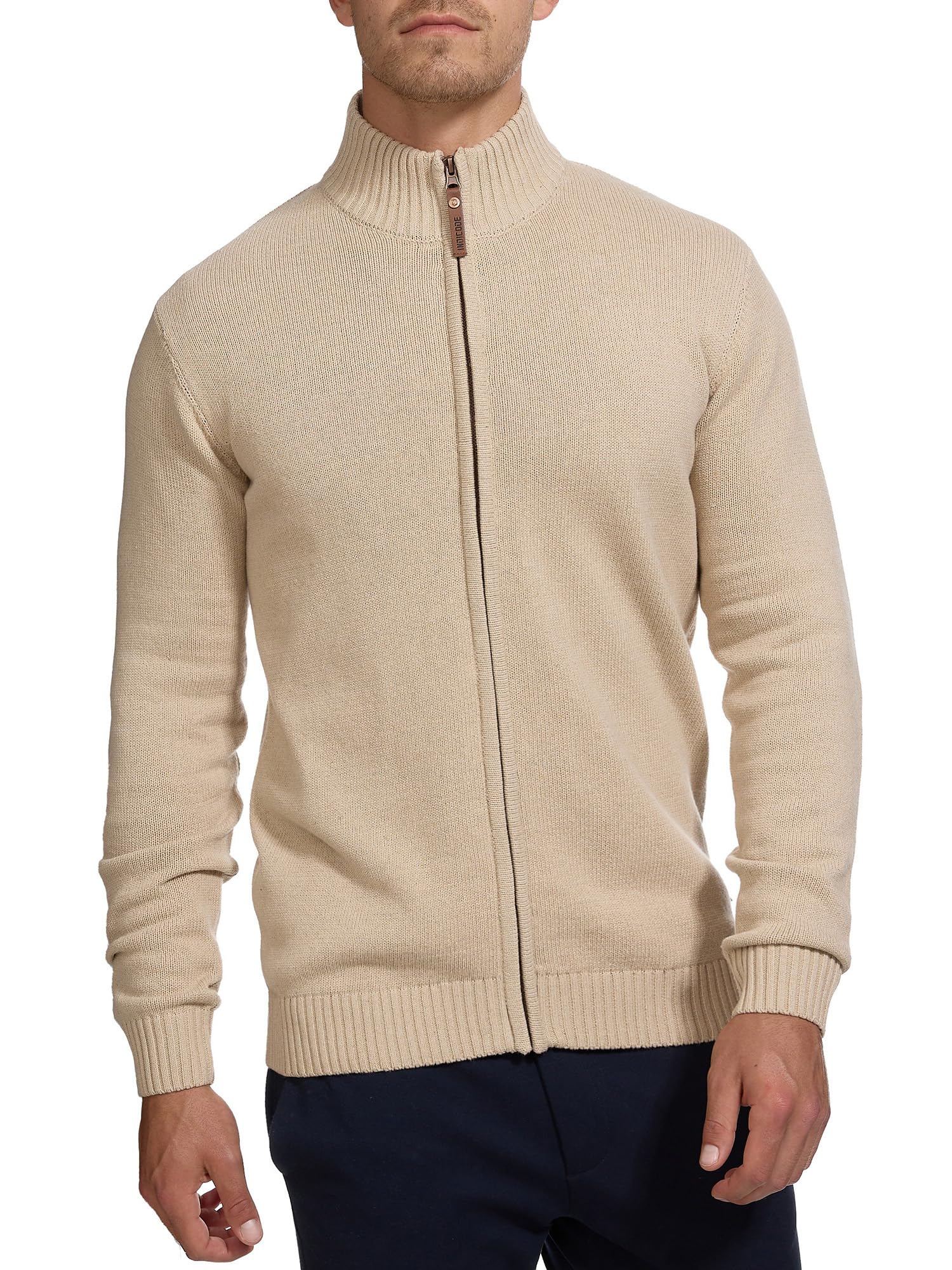 Indicode Cárdigan con Cuello Alto para Hombres