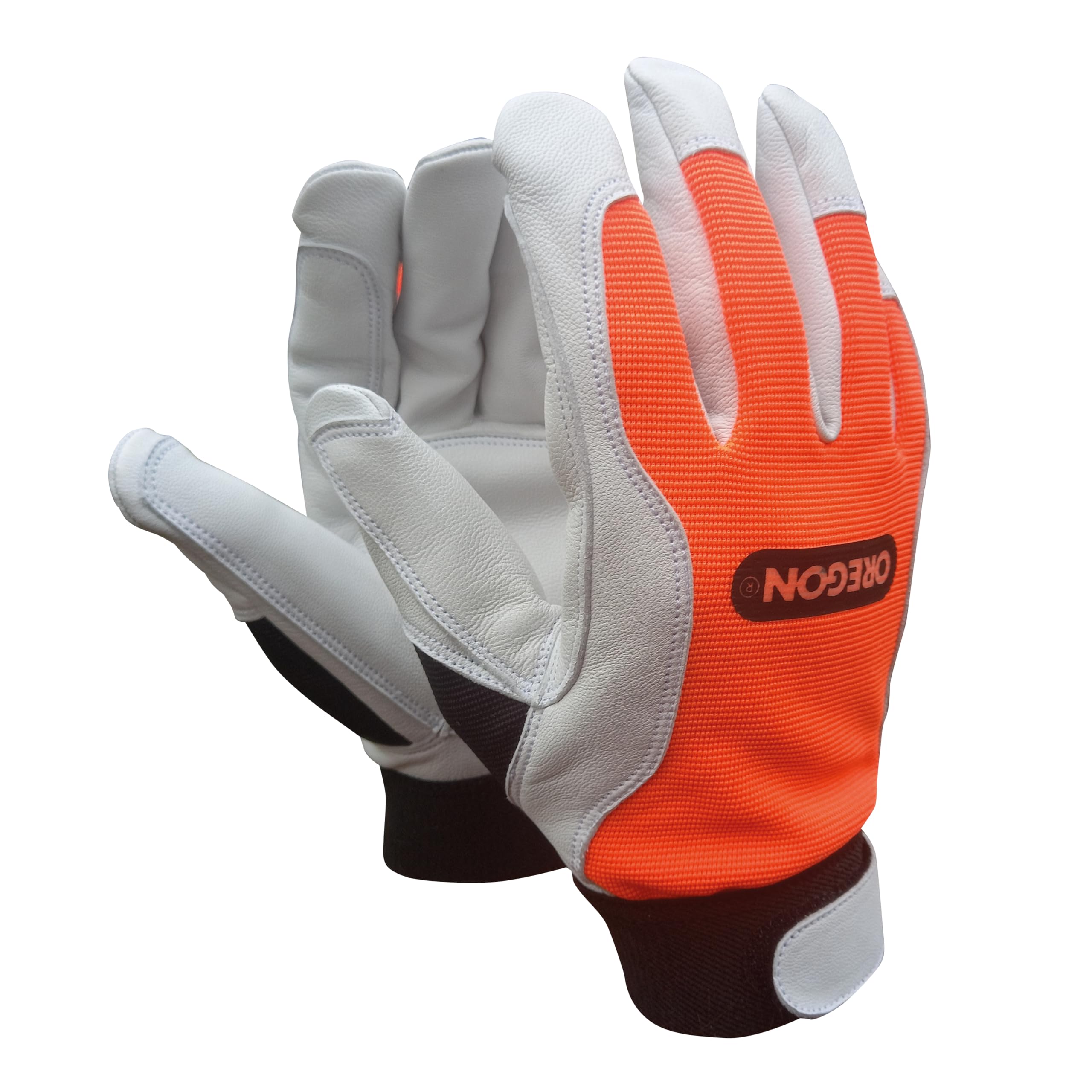 Oregon Guantes de Trabajo High Grip – Guantes de Seguridad para Trabajos Forestales y Jardinería, Palma Reforzada, Dorso de Spandex Bielástico, Guantes de Trabajo Ajustables – Talla M