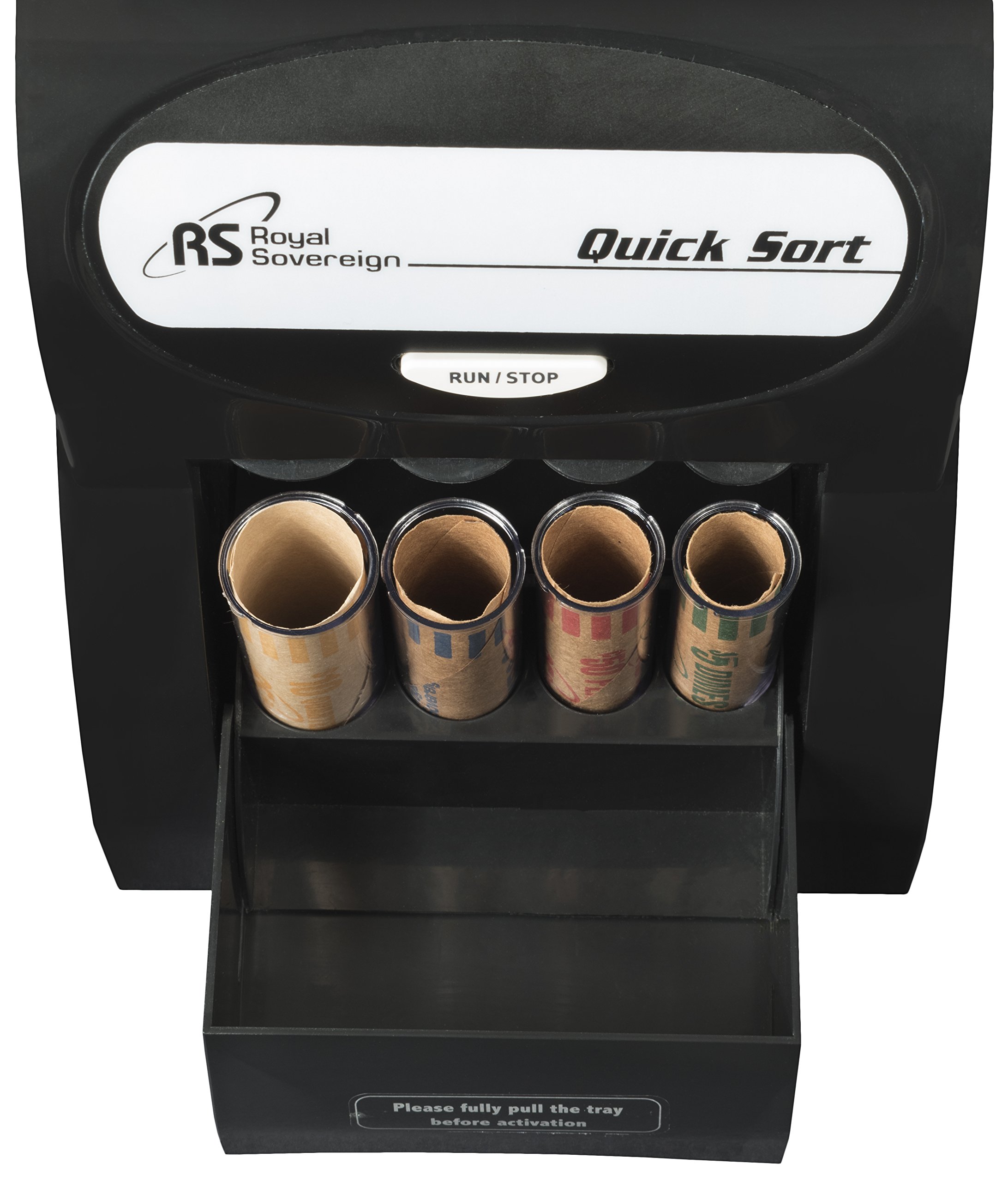 Royal Sovereign Electric Coin Sorter, Patented Anti-Jam Technology, 1 Row of Coin Counting (QS-2AN)