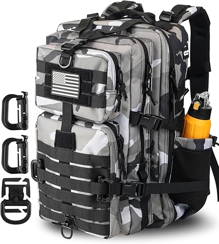 Hannibal Tactical - Mochila táctica militar para campamento de 3 días, equipo de asalto para transportar carga, ligero y modular