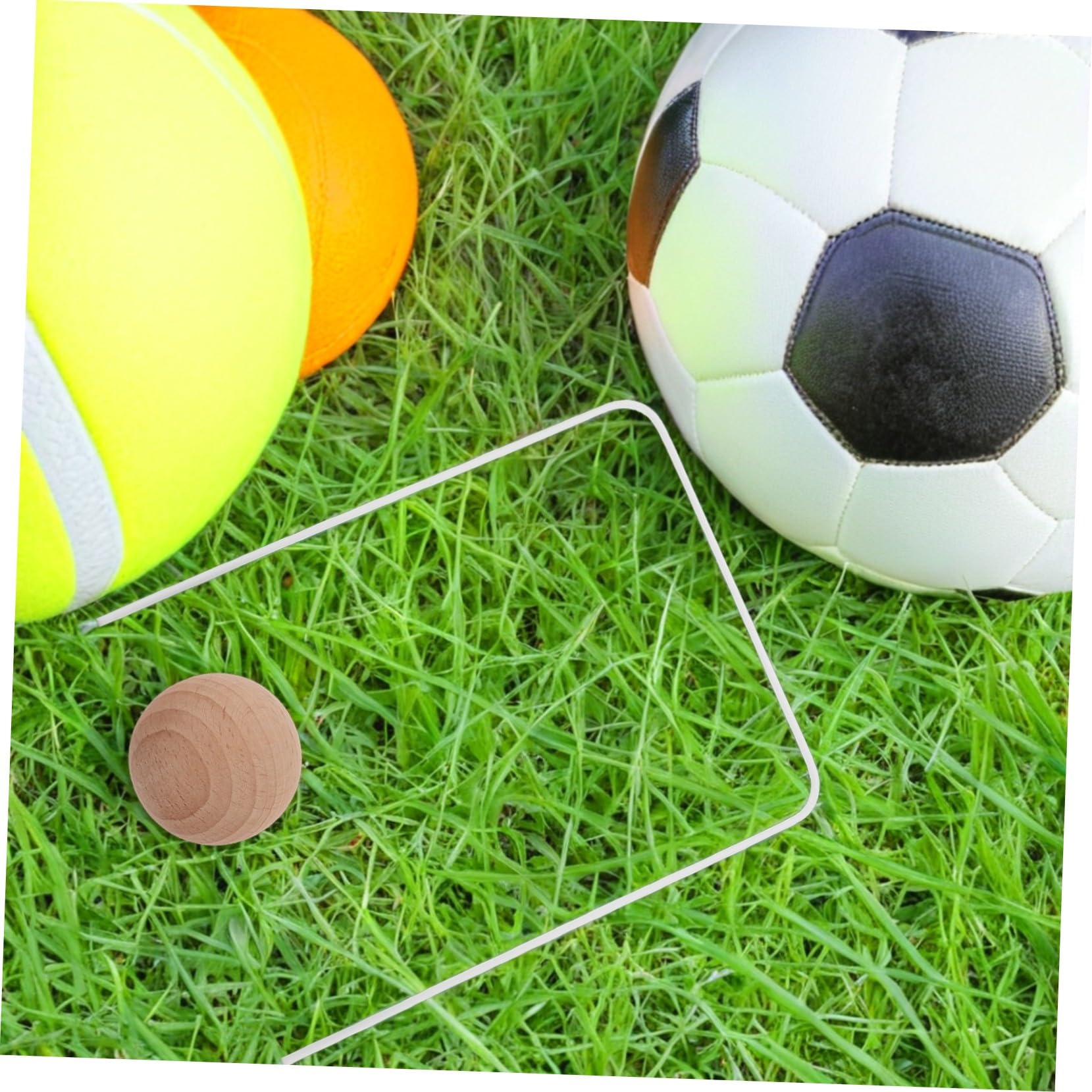 Juego de Croquet Infantil de Madera con Bolas y Wickets, para Niños