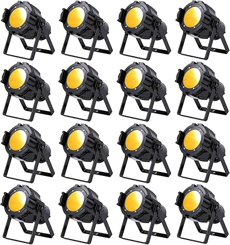 Miniatura 11 de HOLDLAMP Foco COB LED Luz de Escenario Luces Par de Fiesta Blanco Cálido Frío DMX Focos Portátiles Carcasa de Metal Luz Estroboscópica Brillante