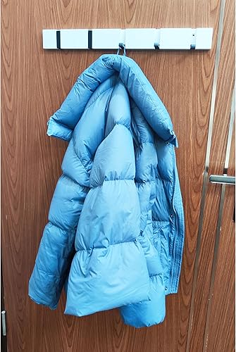 Miniatura 3 de Perchero de gancho para colgar abrigos, montaje en pared, sobre la puerta, toallero, bufandas, estantes montados en llave, baño, cinco ganchos en