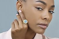 Vista 5 de Fine Moonstone Ring - Rainbow Moonstone in 925 Sterling Silver - Charming Handmade Moonstone Jewelry - Large Moonstone Ring for Every Occasion with