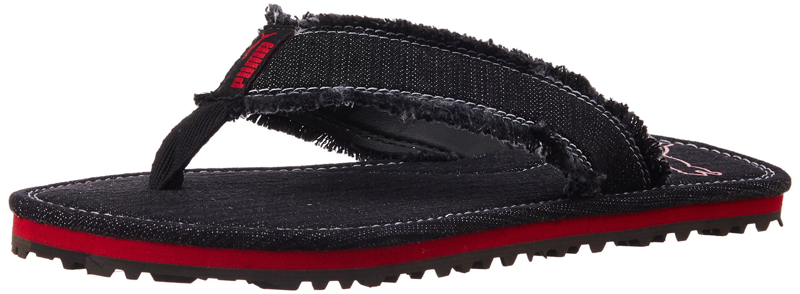 Puma mens Roger DP Black-High Risk Red Slipper - 10 UK (18884701)