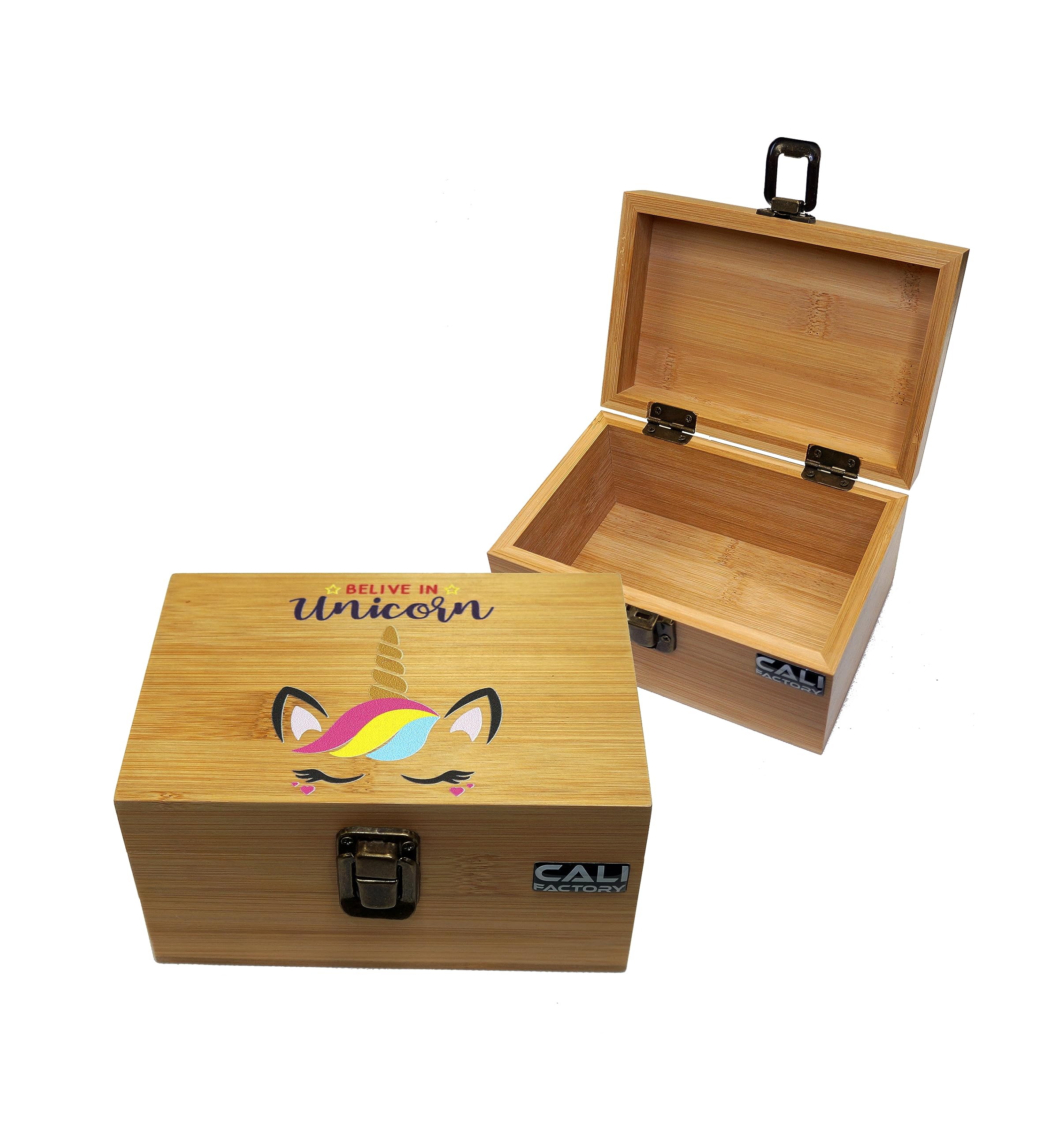 Cali FactoryUnicorn Design Bamboo Box #004