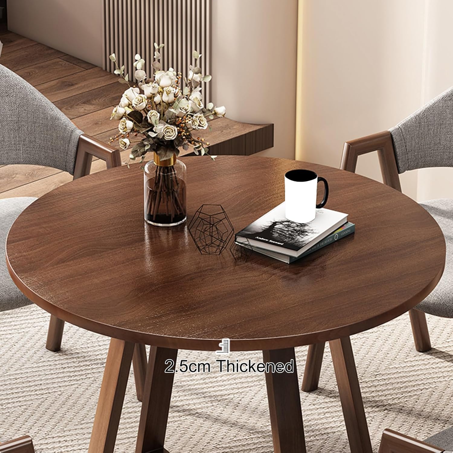 Modern Office Table and Chair Set for Reception and Negotiation Small Conference Table with SpaceSaving Design Ideal for Lounge Living Room and Kitchen Decor,Orange,One Size