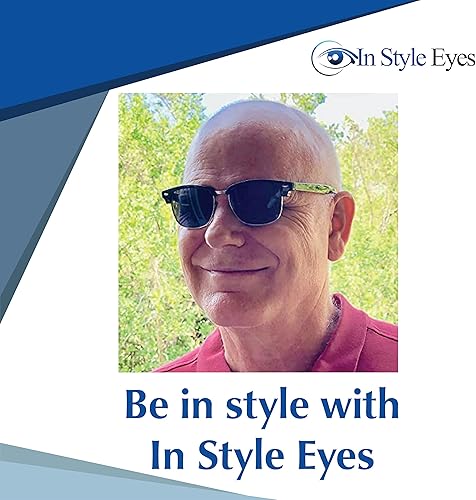 Miniatura 6 de Sellecks - Lentes de sol de lectura no bifocales, lentes de lectura sin montura semirarina, marco Browline, lente no polarizada