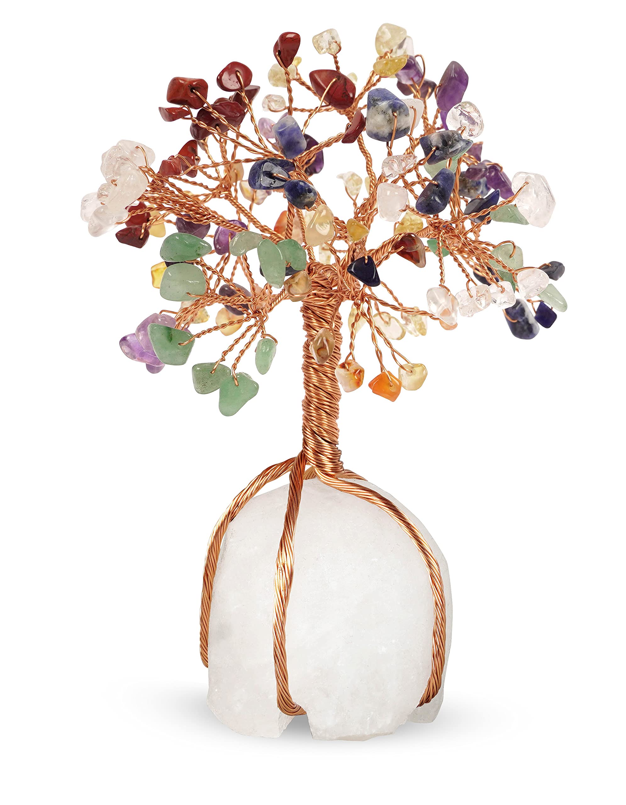 REIKIERA Multistone Kupferdraht Stein Baum - Bonsai Feng Shui Edelstein  dekorativer Baum mit weiem Kristallsockel : Amazon.de: Kche, Haushalt &  Wohnen