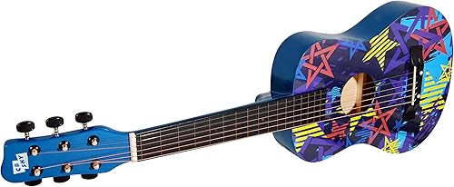 Miniatura 3 de CB SKY 30 "Estrella diseño acústico cuerdas de metal GuitarraRegalo de niñasJuguetes musicales para niñosInstrumento musical (azul)