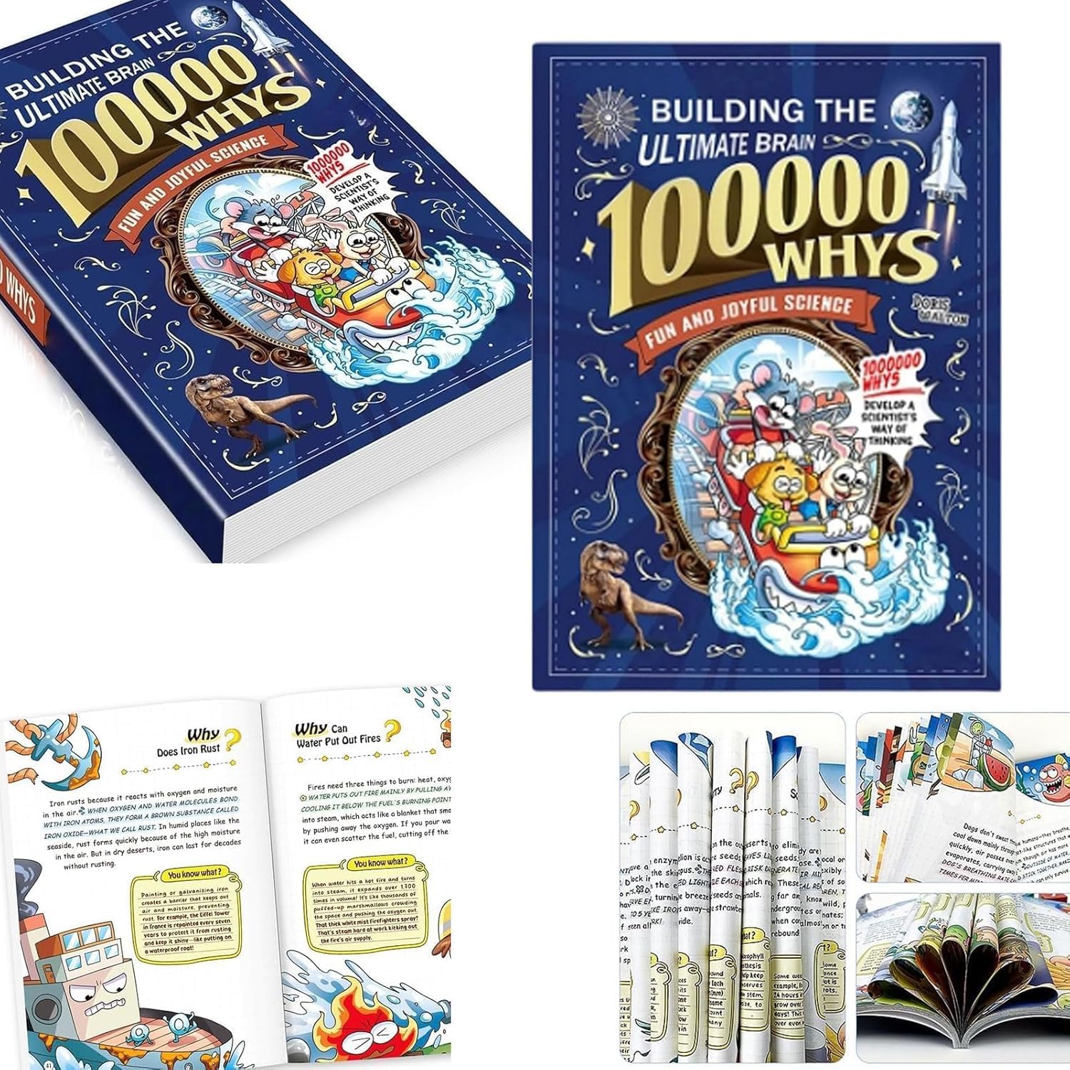 Encyclopedia for Children - Children's Encyclopedia "Why 100,000?",Building the Ultimate Brain 100,000 Whys,Extracurricular Reading for Primary School Students (2PCS)