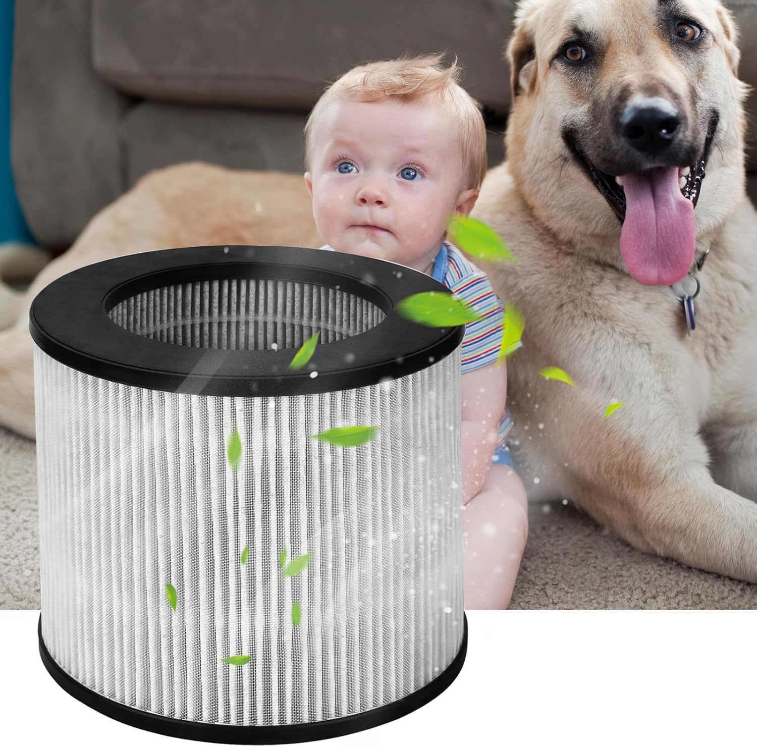 HIFROM (Pack of 2 2801 Replacement Filter,H13 True HEPA Filter Compatible with Bissell MYair 2780 2780A 2780P 2780B 27809 Air Purifier, 3-in-1 HEPA Filter with Activated Carbon Pre-Filter