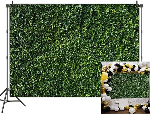 Fondo de hojas verdes con temática de naturaleza, sin costuras, accesorios de estudio de fotografía, fondos de vinilo de 7 x 5 pies, decoración de