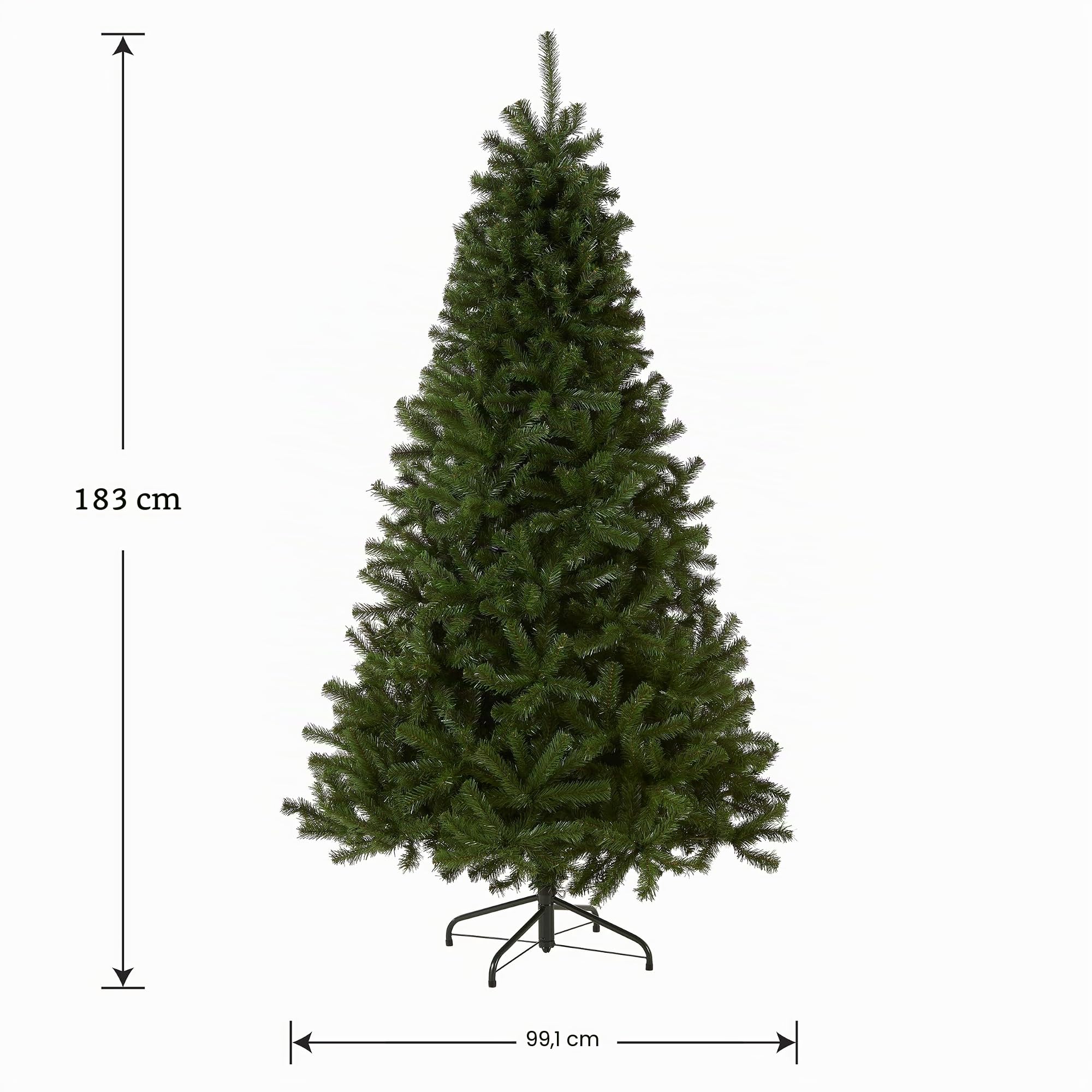 National Tree Company Sapin de Noël Artificiel en épicéa de la vallée du Nord avec Support 1,8 m