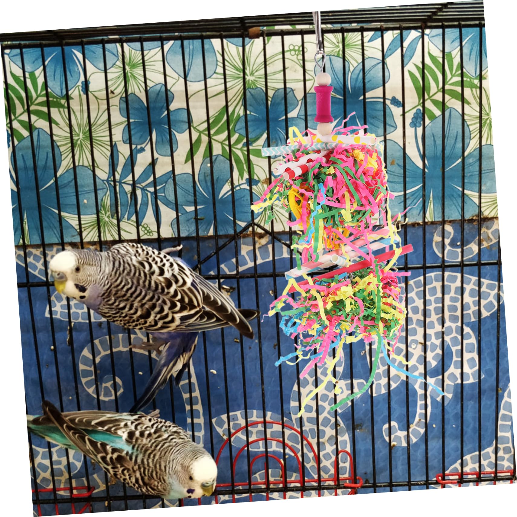 POPETPOP 20pièces Jouet à Mâcher Suspendu pour Oiseaux Accessoire Amusant pour Perroquets Et Oiseaux De Couleurs Aléatoires Sécurisé Et Résistant Morsure