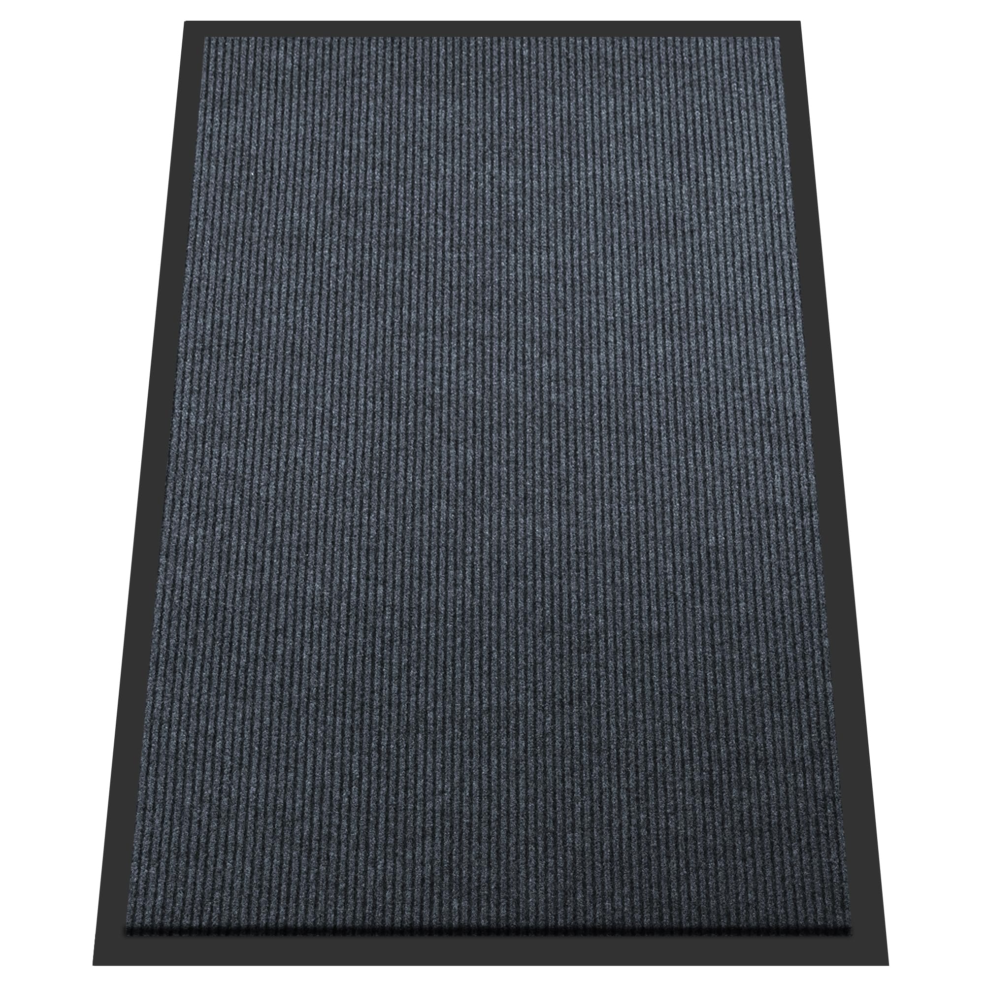 Tapete extra grande para puerta delantera, 5 x 3 pies, tapete de entrada para interiores y exteriores, tapete comercial resistente, tapete de goma antideslizante para entrada, impermeable, perfil bajo