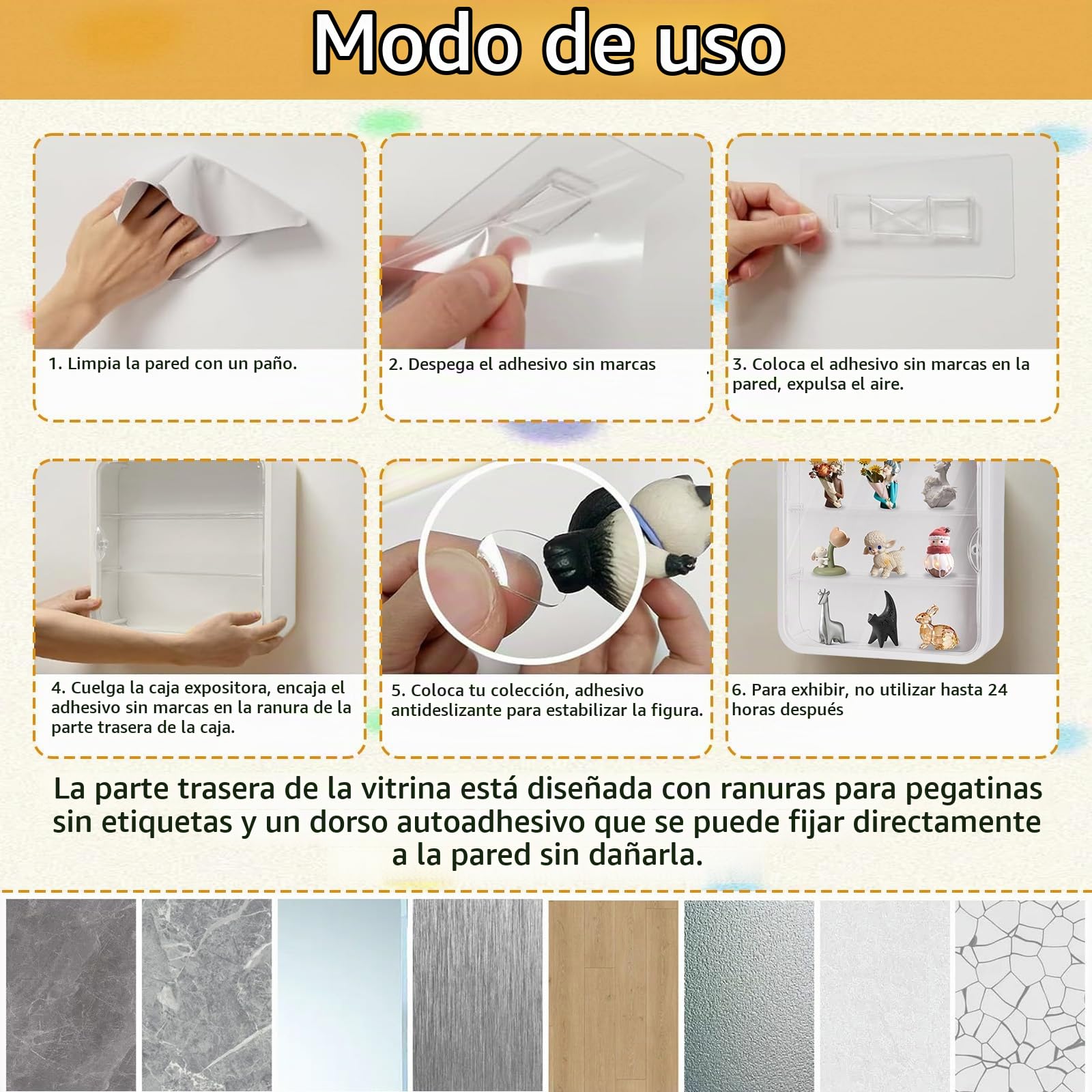 Vitrina Expositora para Colecciones, Vitrina Expositora Colgante con Puerta Magnética, 3 Capas Vitrina Metacrilato Transparente para Lego Figuras de Acción, Juguetes, Miniaturas, Coleccionables